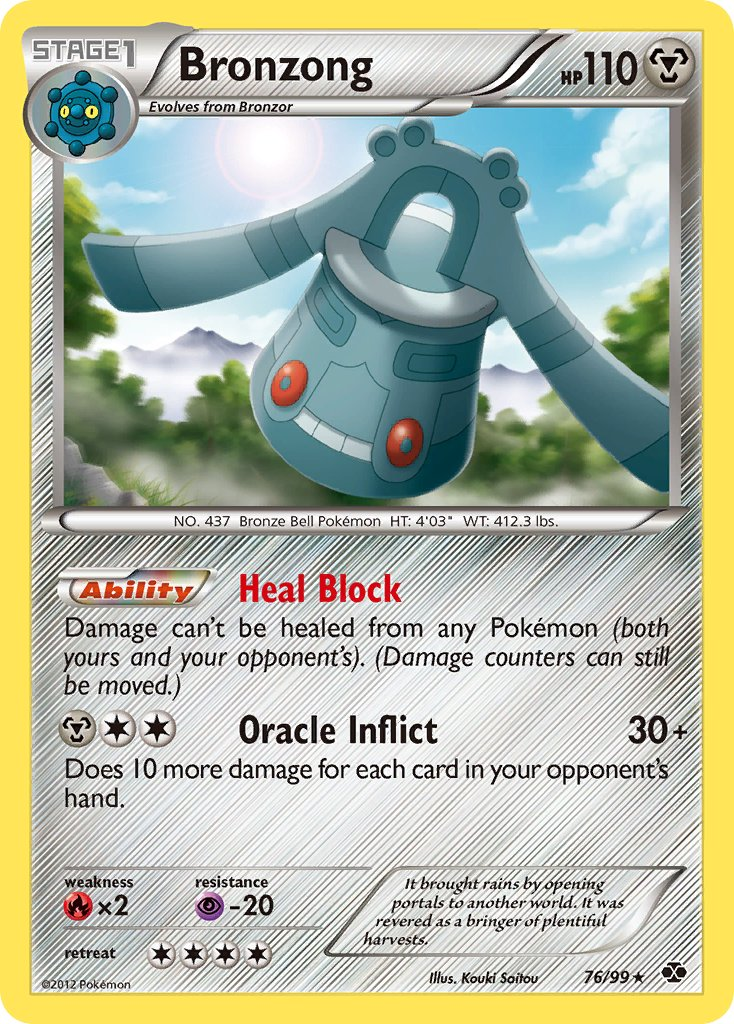Bronzong Pokémon card