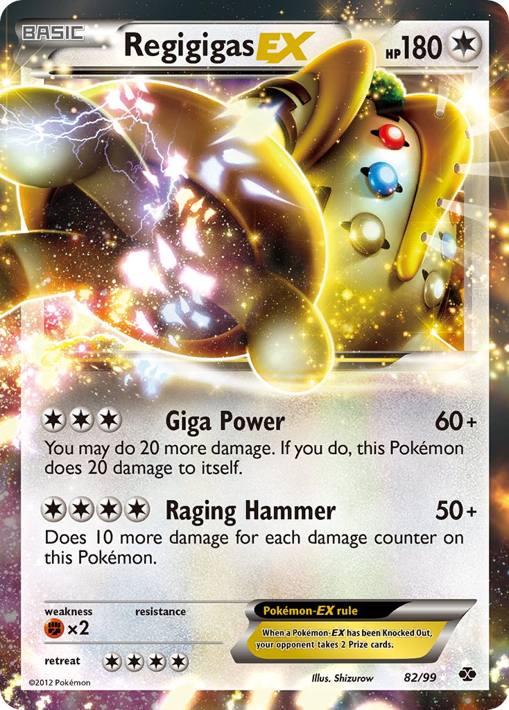 Regigigas EX Pokémon card