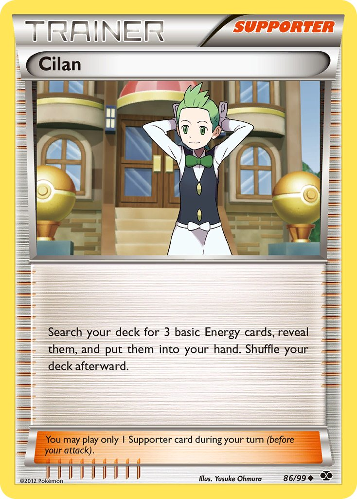 Cilan Pokémon card