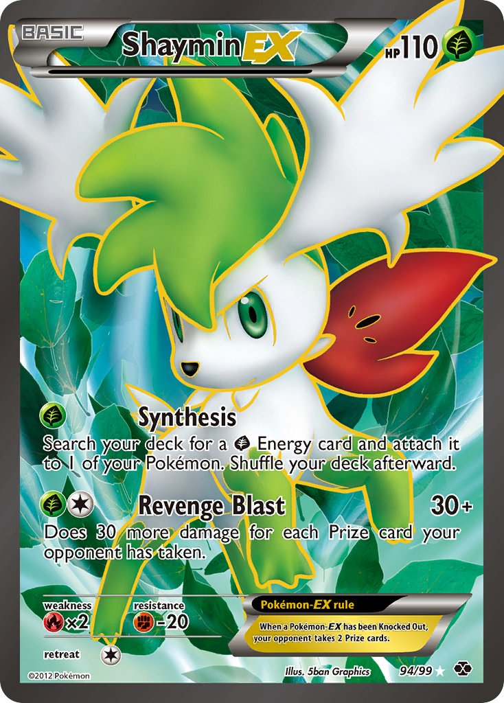 Shaymin EX Pokémon card