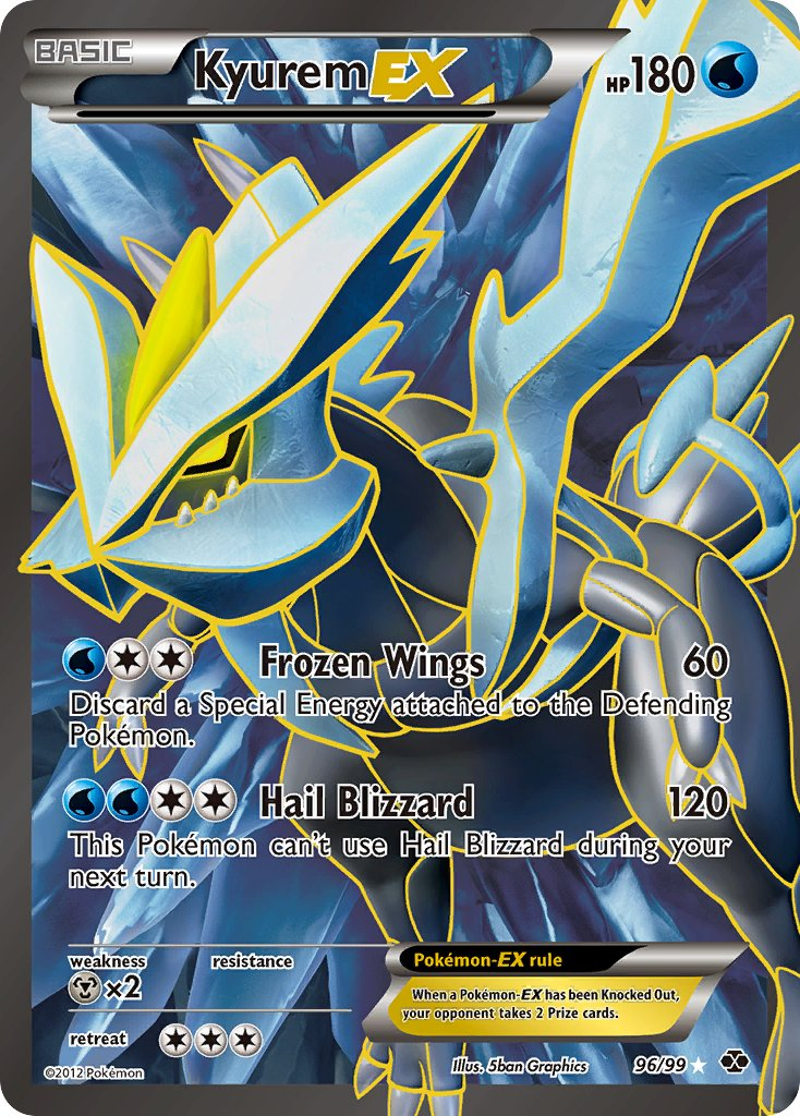 Kyurem EX Pokémon card