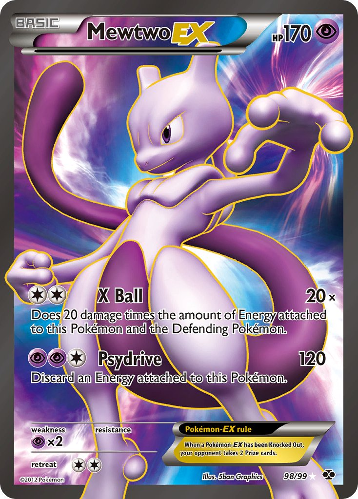 Mewtwo EX Pokémon card