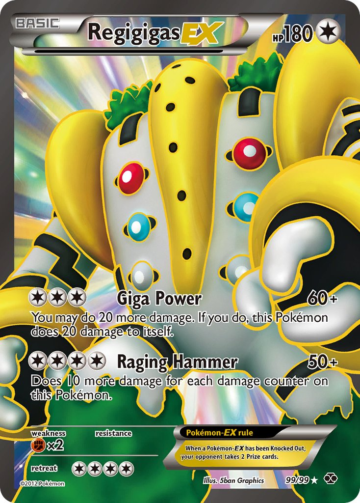 Regigigas EX Pokémon card
