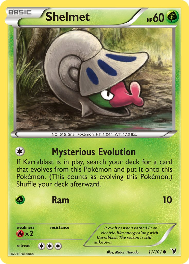 Shelmet Pokémon card