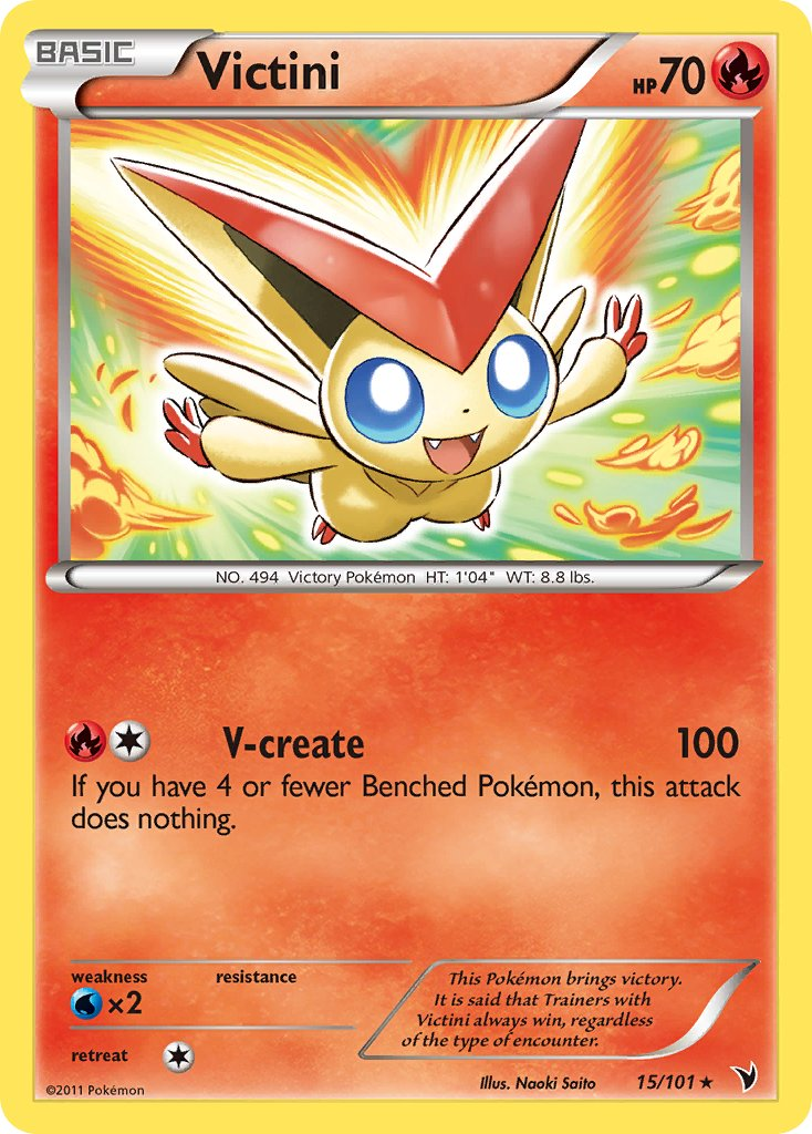 Victini Pokémon card