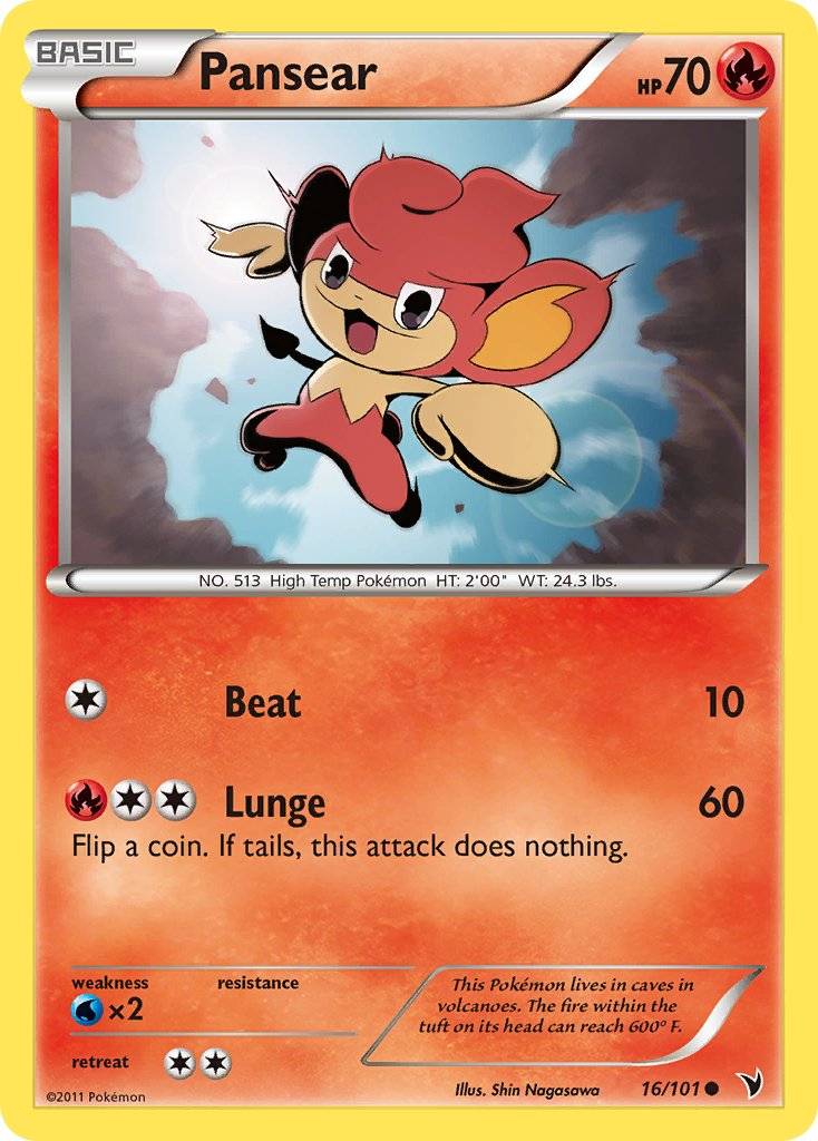 Pansear Pokémon card