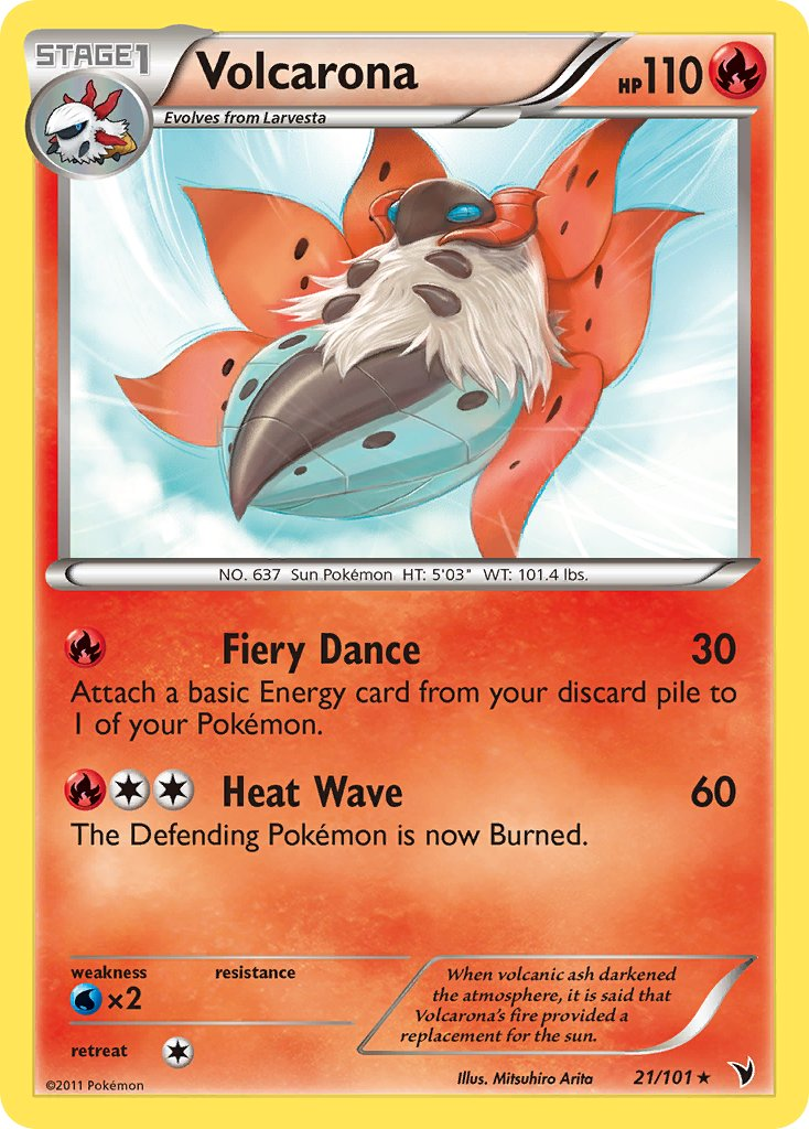 Volcarona Pokémon card