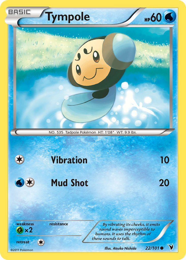 Tympole Pokémon card