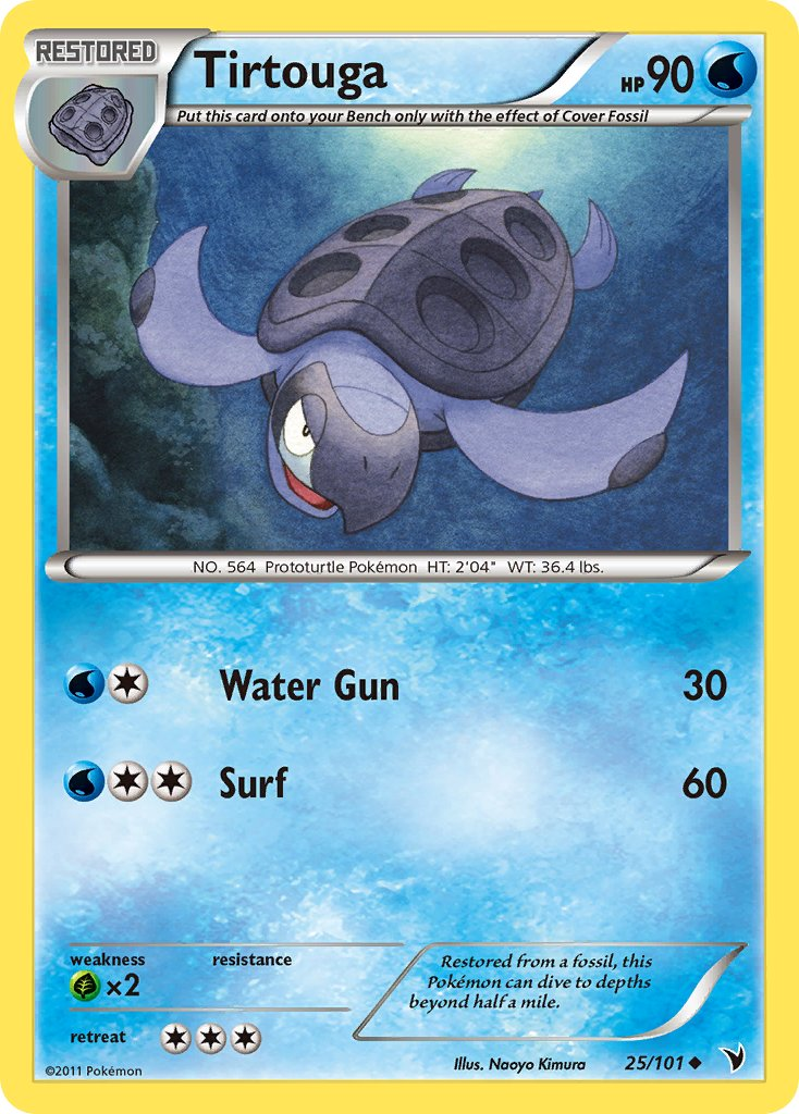 Tirtouga Pokémon card