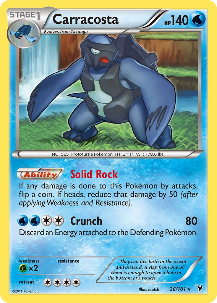 Carracosta Pokémon card