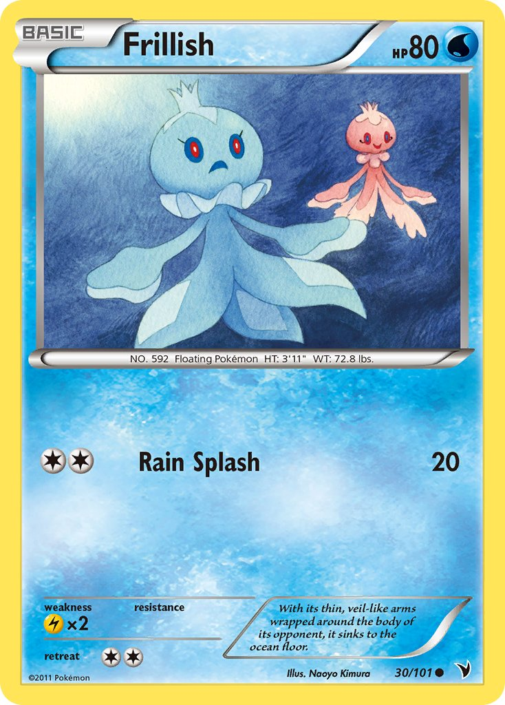 Frillish Pokémon card