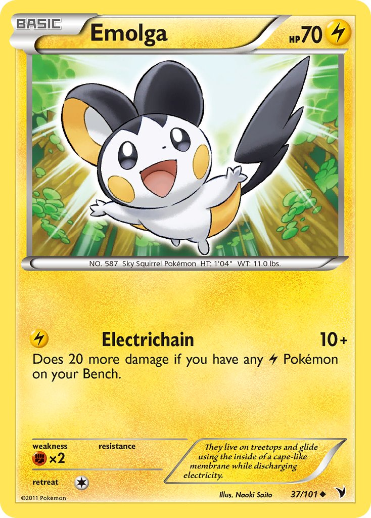 Emolga Pokémon card