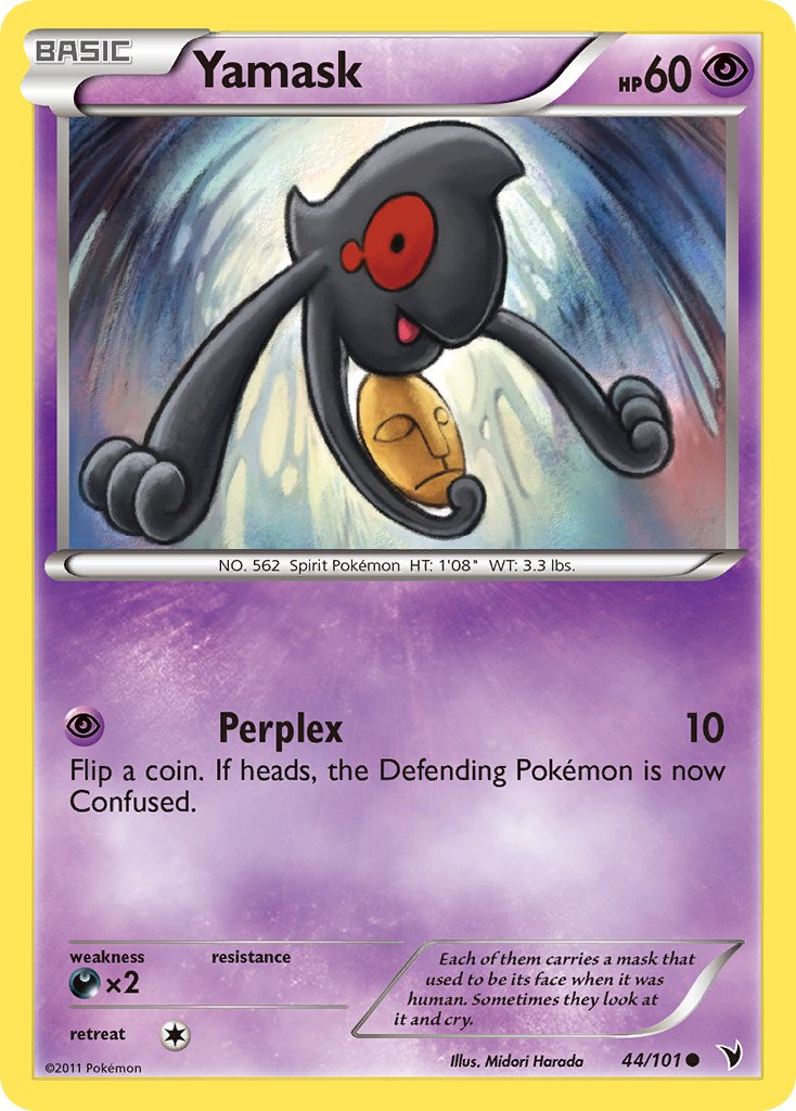 Yamask Pokémon card