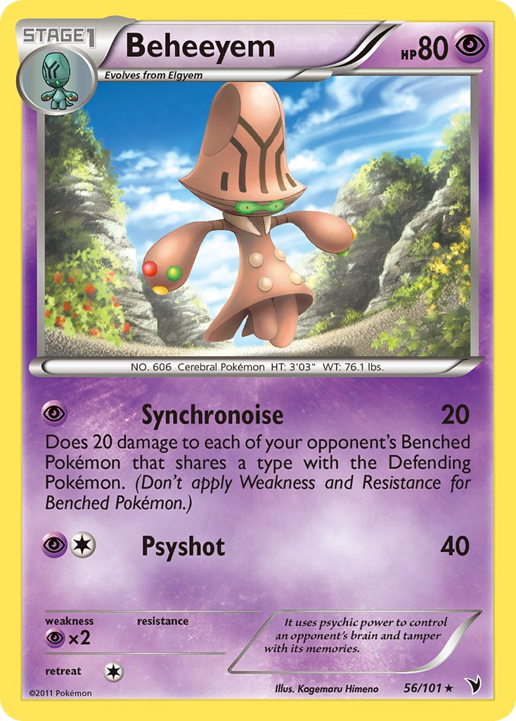 Beheeyem Pokémon card