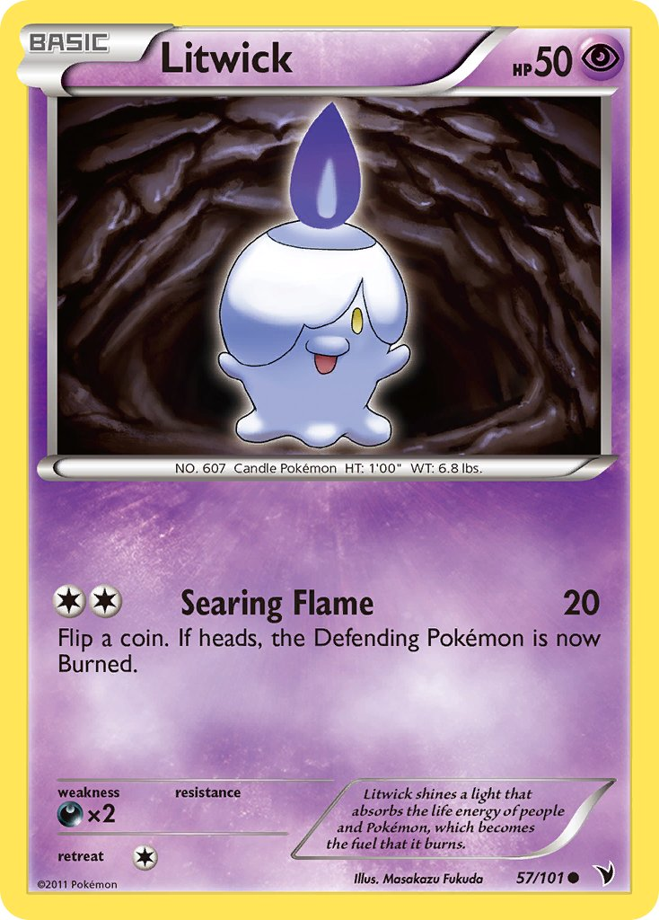 Litwick Pokémon card