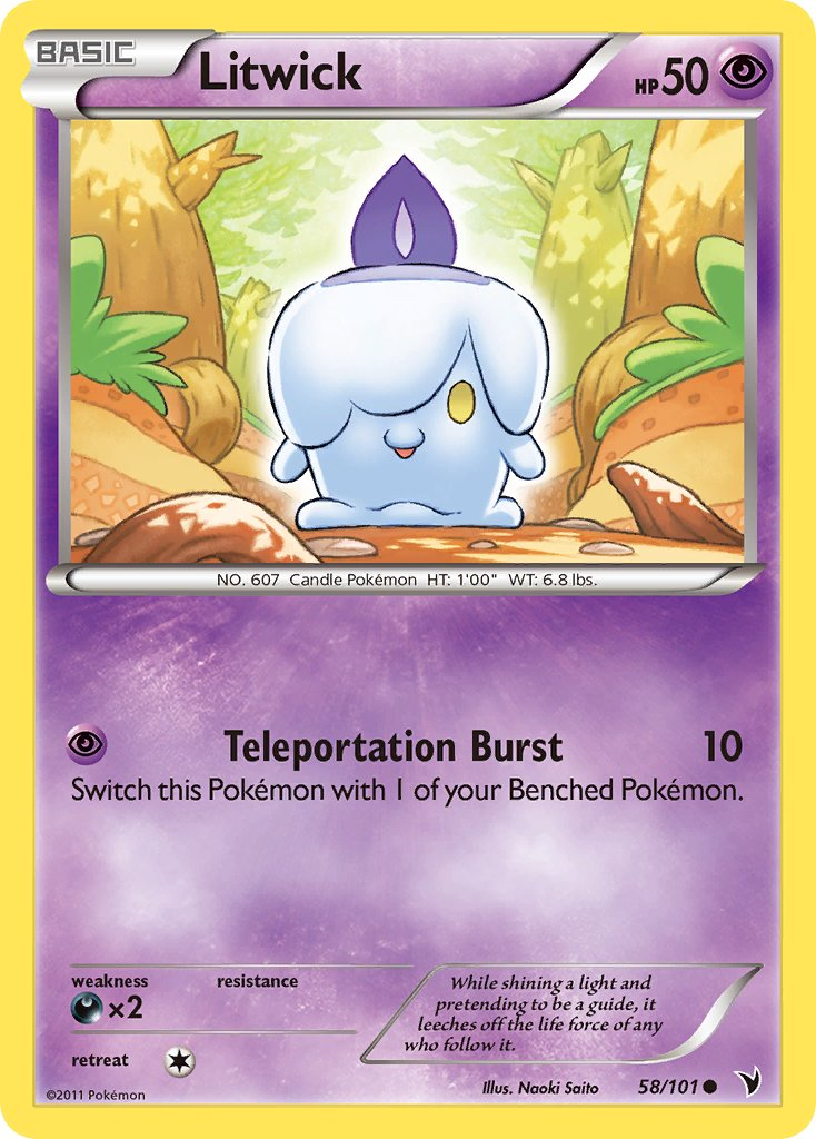 Litwick Pokémon card