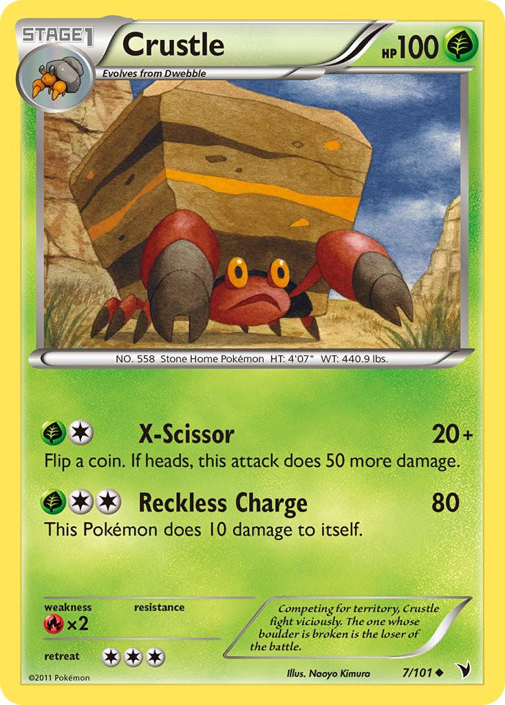 Crustle Pokémon card