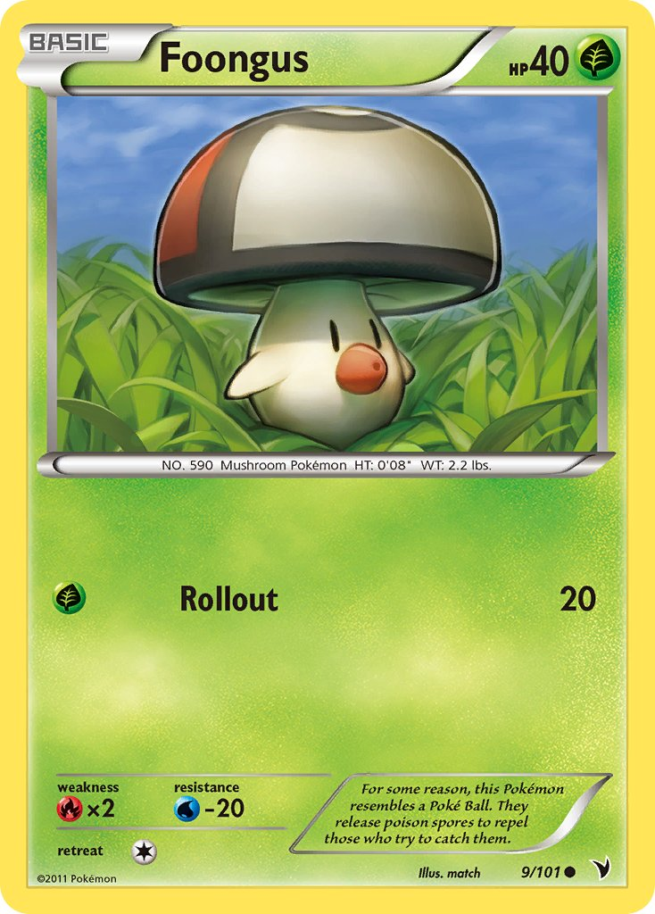 Foongus Pokémon card