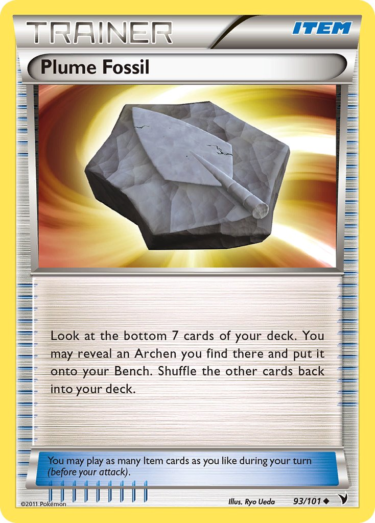 Plume Fossil Pokémon card