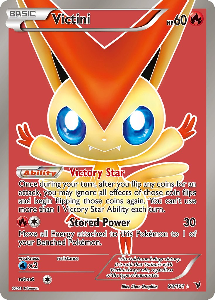 Victini Pokémon card