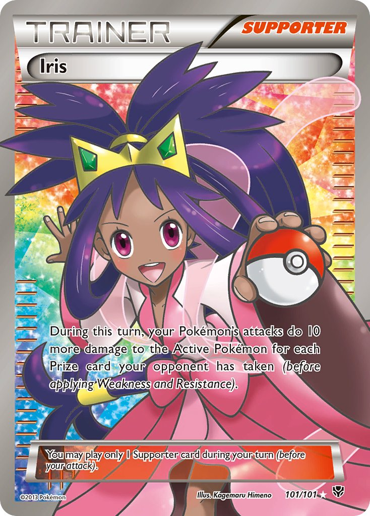 Iris Pokémon card
