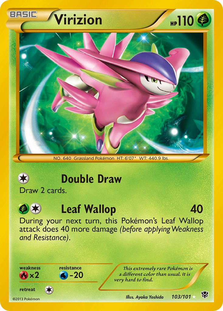 Virizion Pokémon card