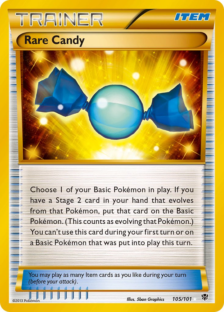 Rare Candy Pokémon card