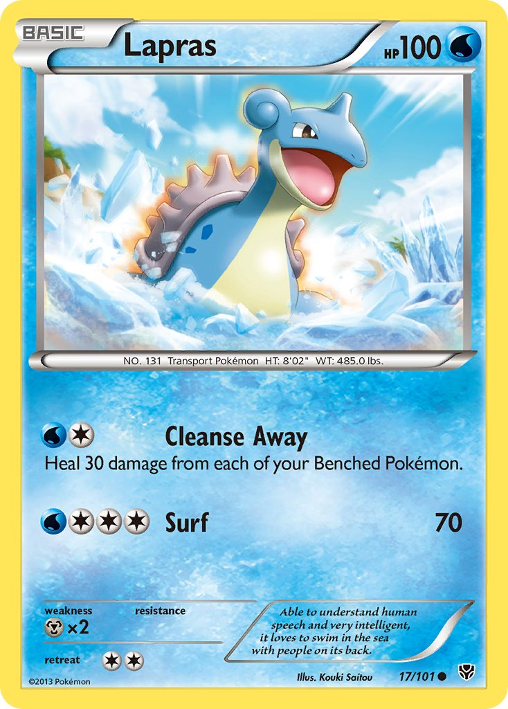 Lapras Pokémon card