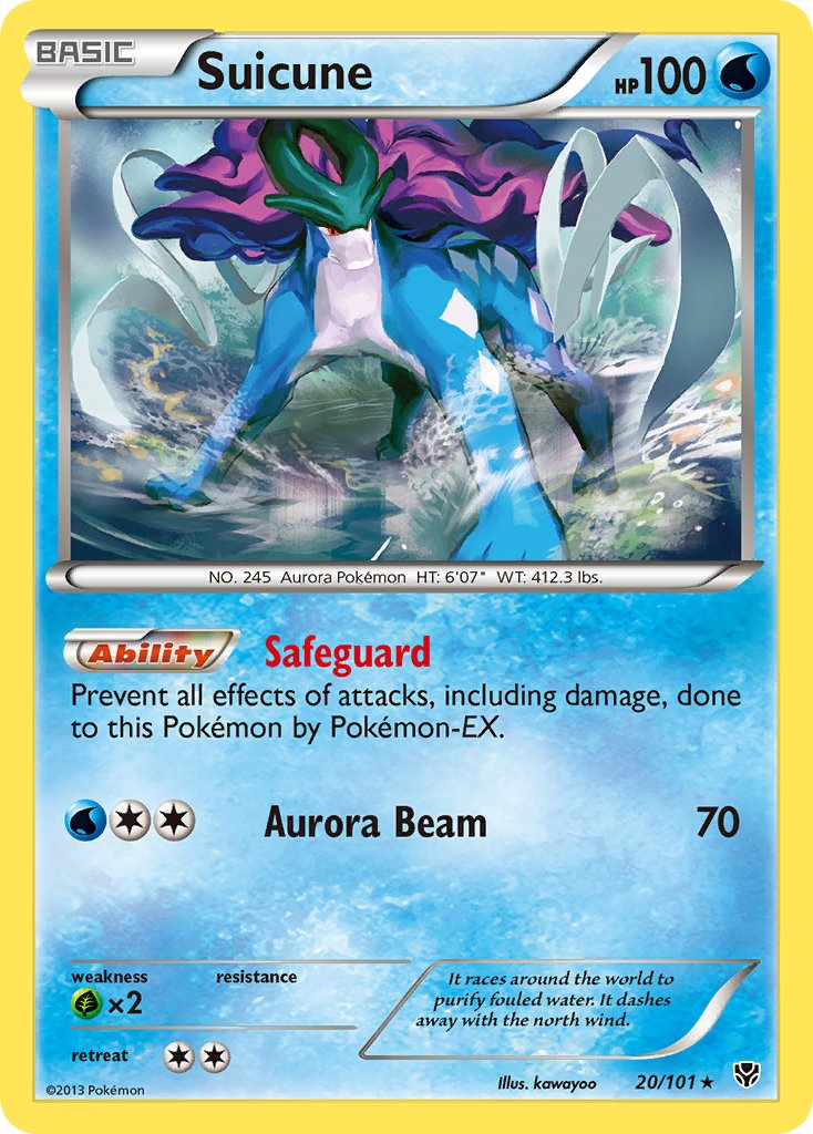 Suicune Pokémon card