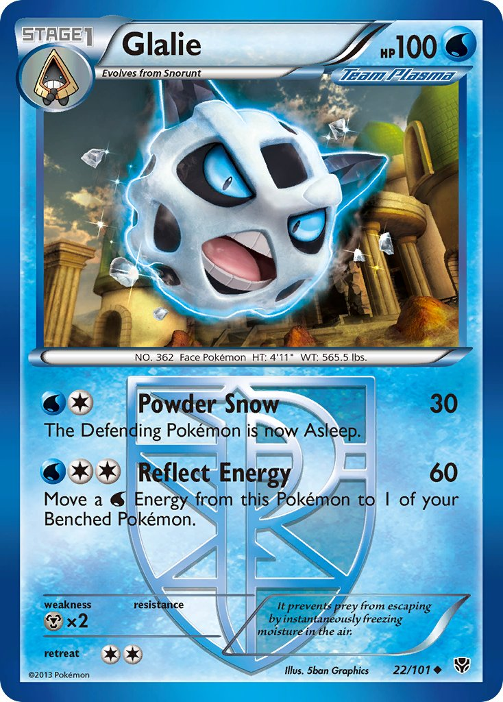 Glalie Pokémon card