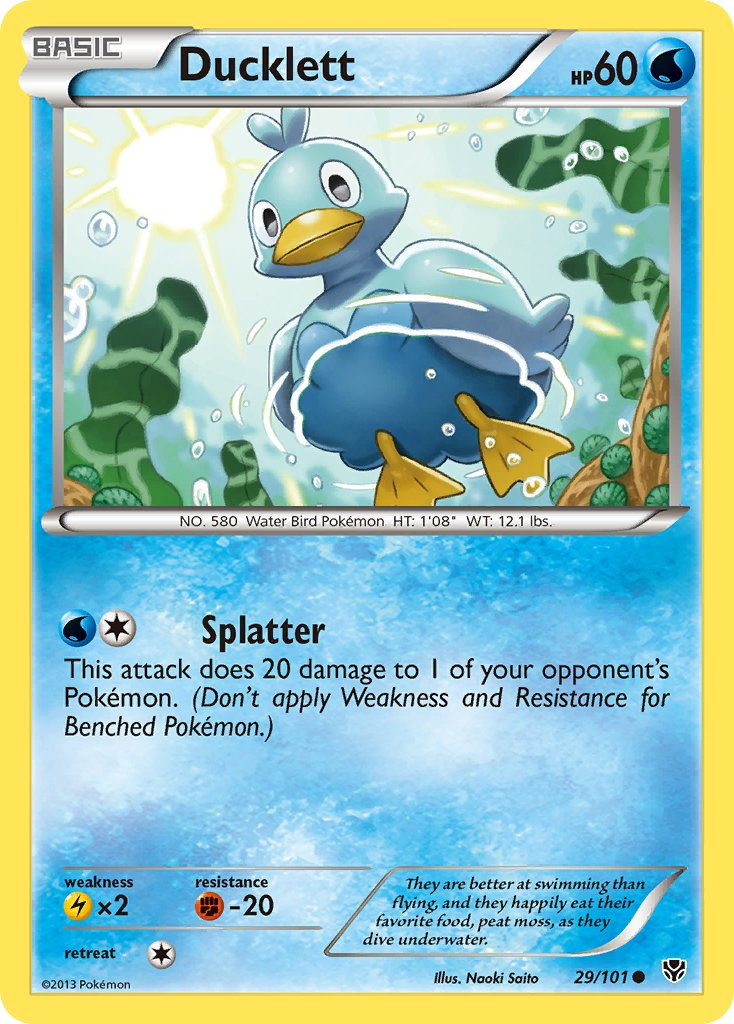 Ducklett Pokémon card
