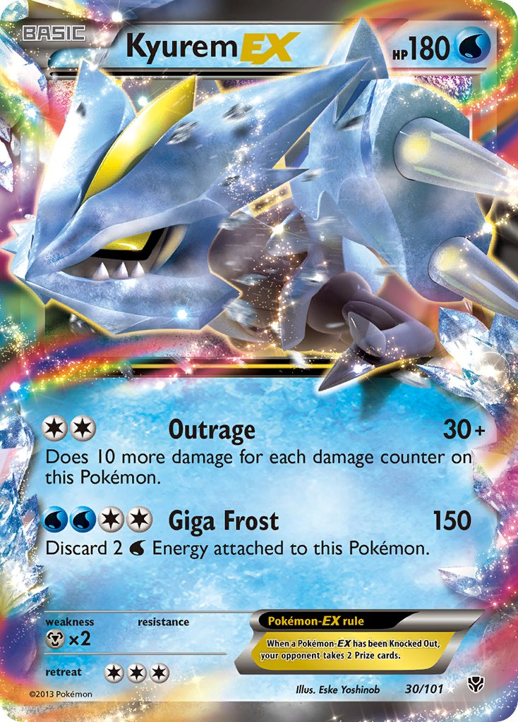 Kyurem EX Pokémon card