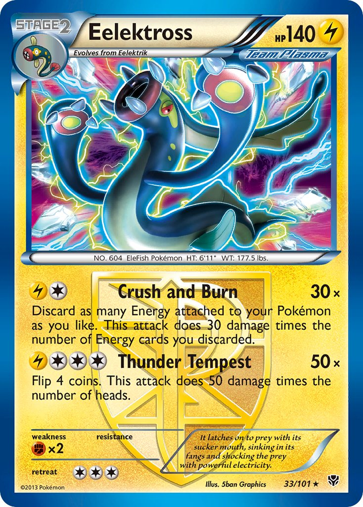 Eelektross Pokémon card