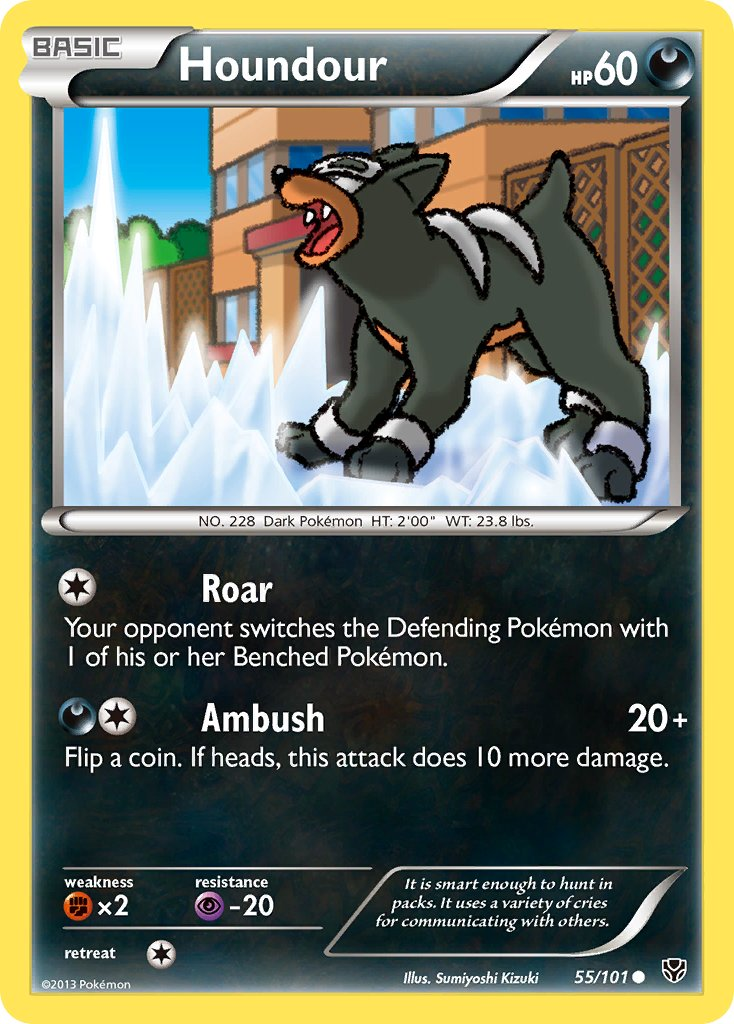 Houndour Pokémon card