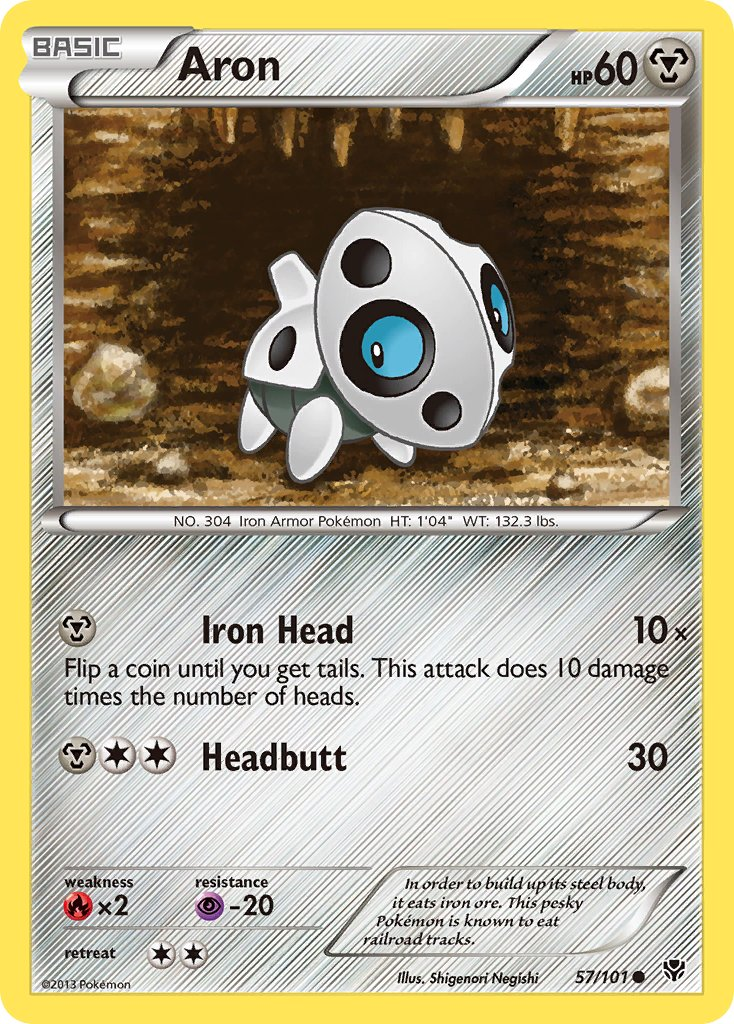 Aron Pokémon card