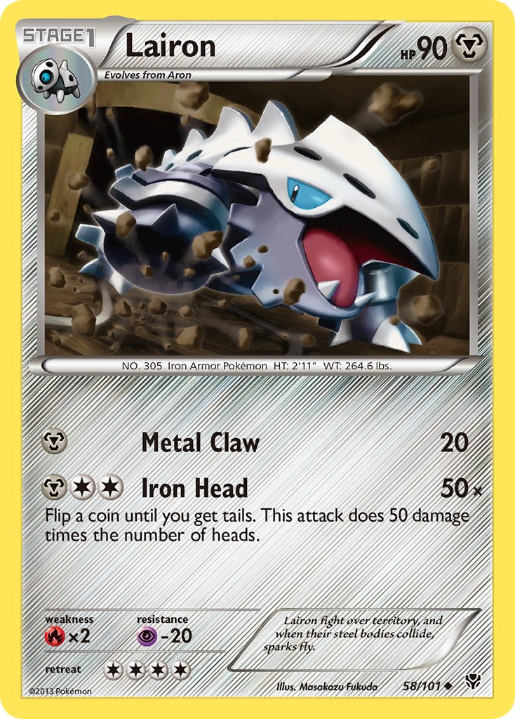 Lairon Pokémon card