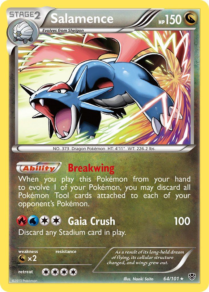 Salamence Pokémon card