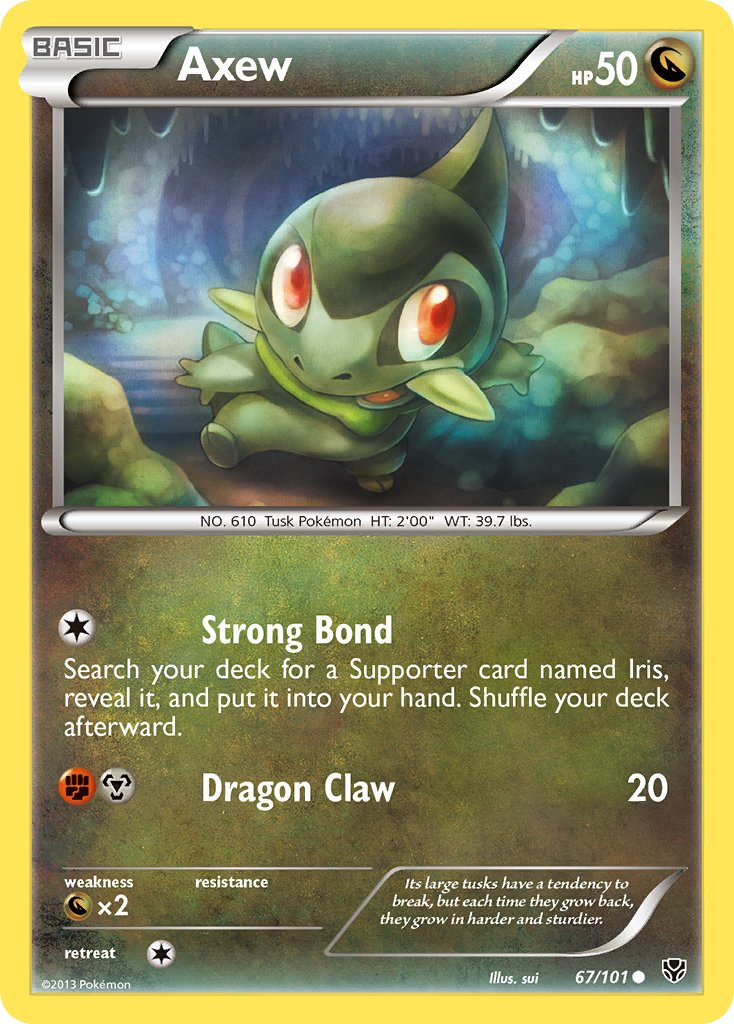 Axew Pokémon card
