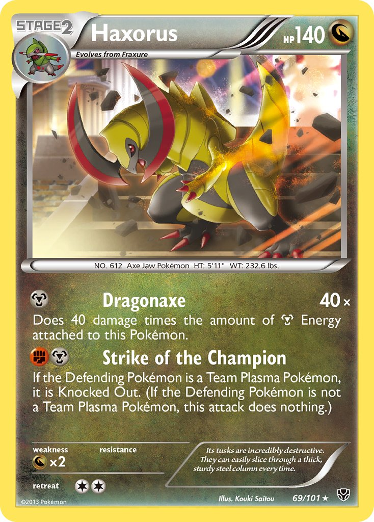 Haxorus Pokémon card