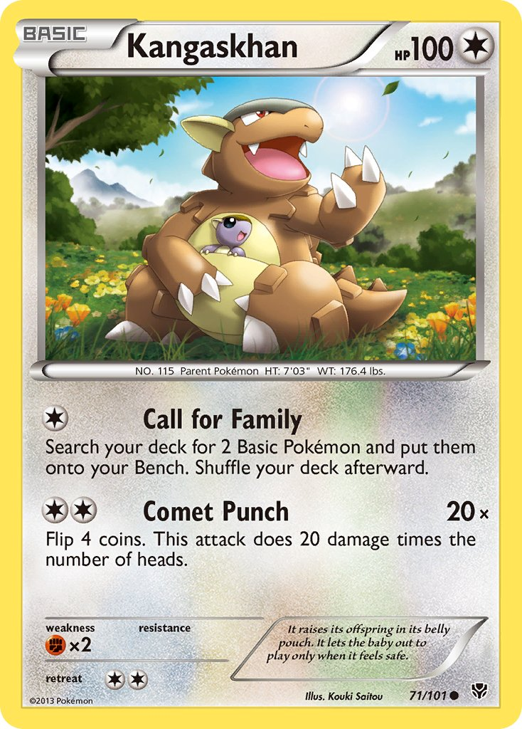 Kangaskhan Pokémon card