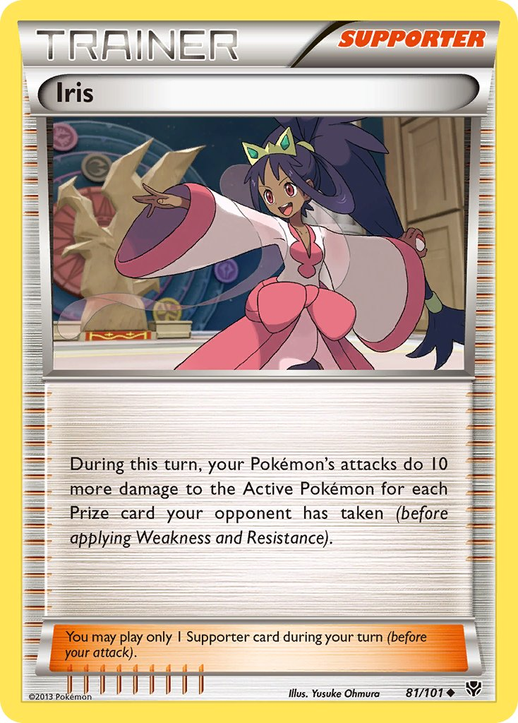 Iris Pokémon card