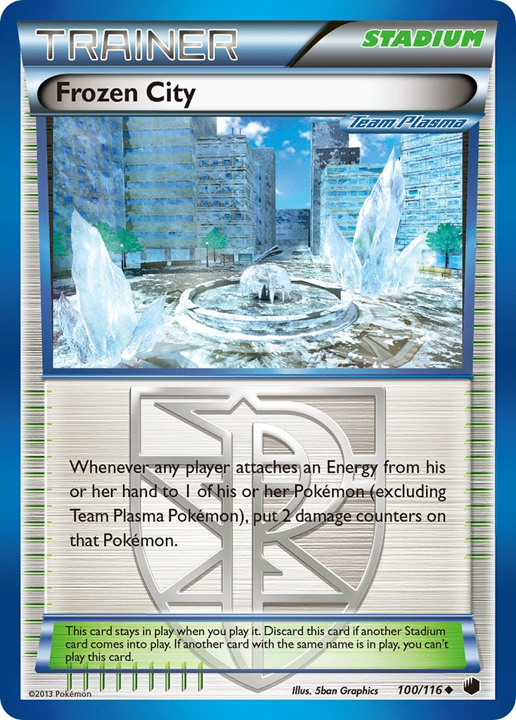Frozen City Pokémon card