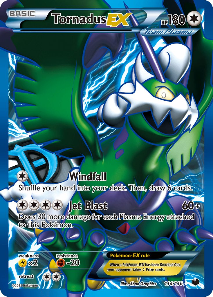 Tornadus EX Pokémon card