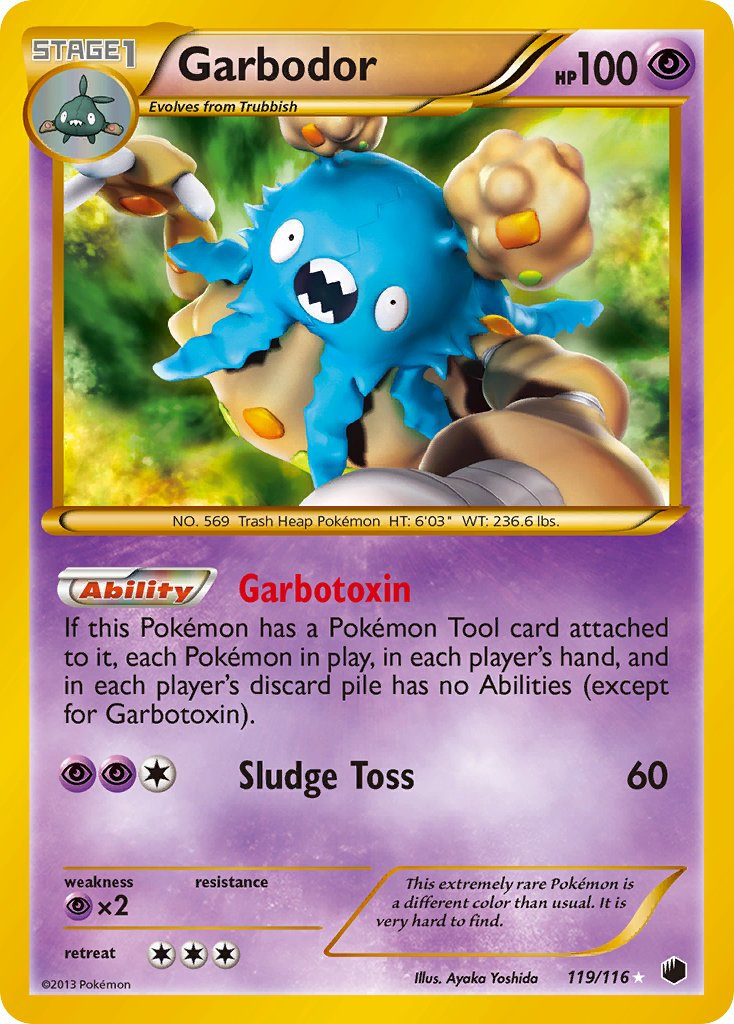 Garbodor Pokémon card