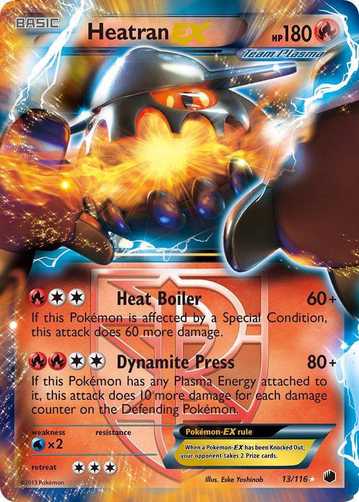 Heatran EX Pokémon card