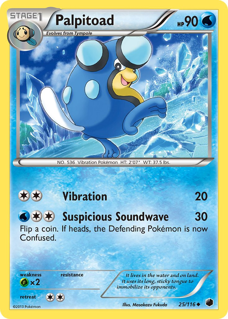 Palpitoad Pokémon card