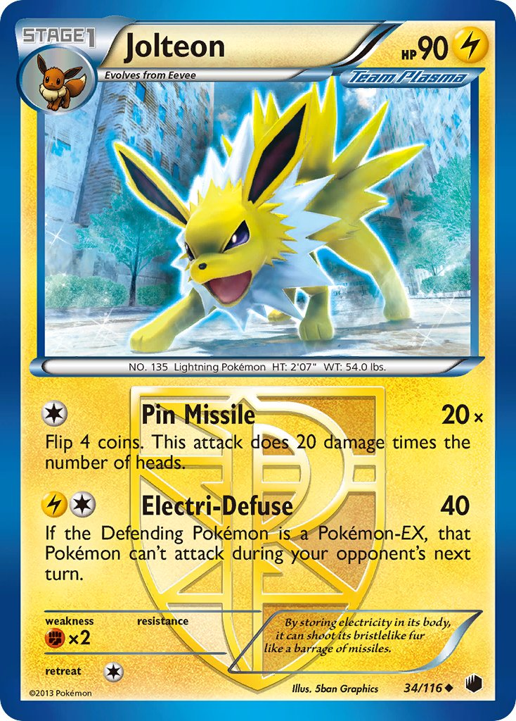 Jolteon Pokémon card