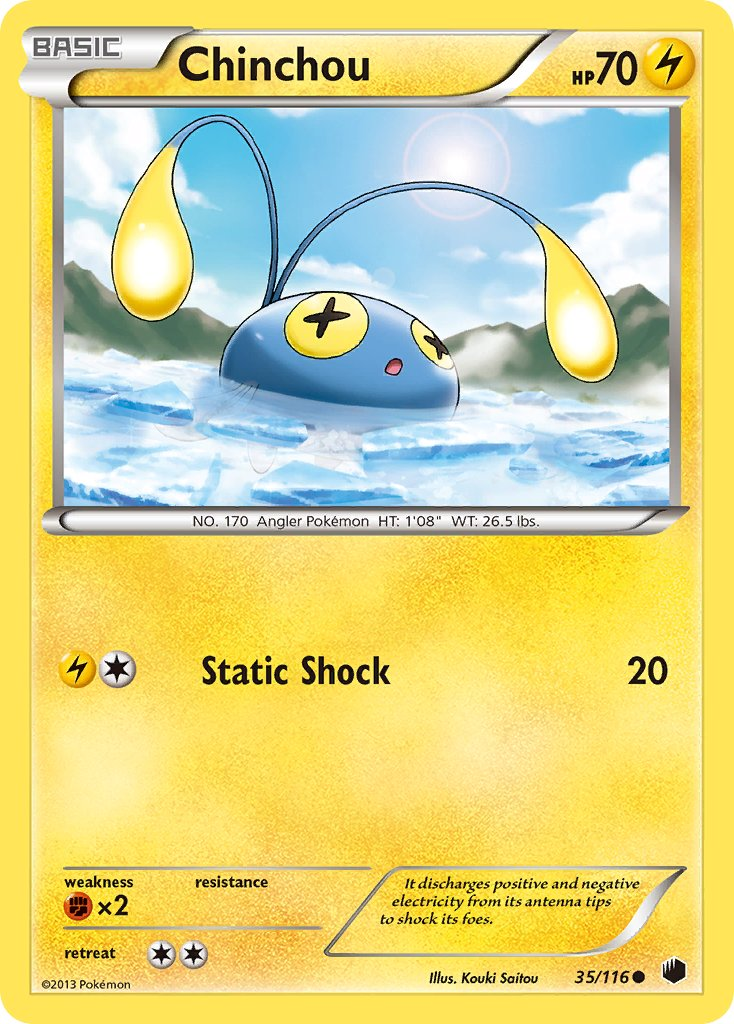 Chinchou Pokémon card