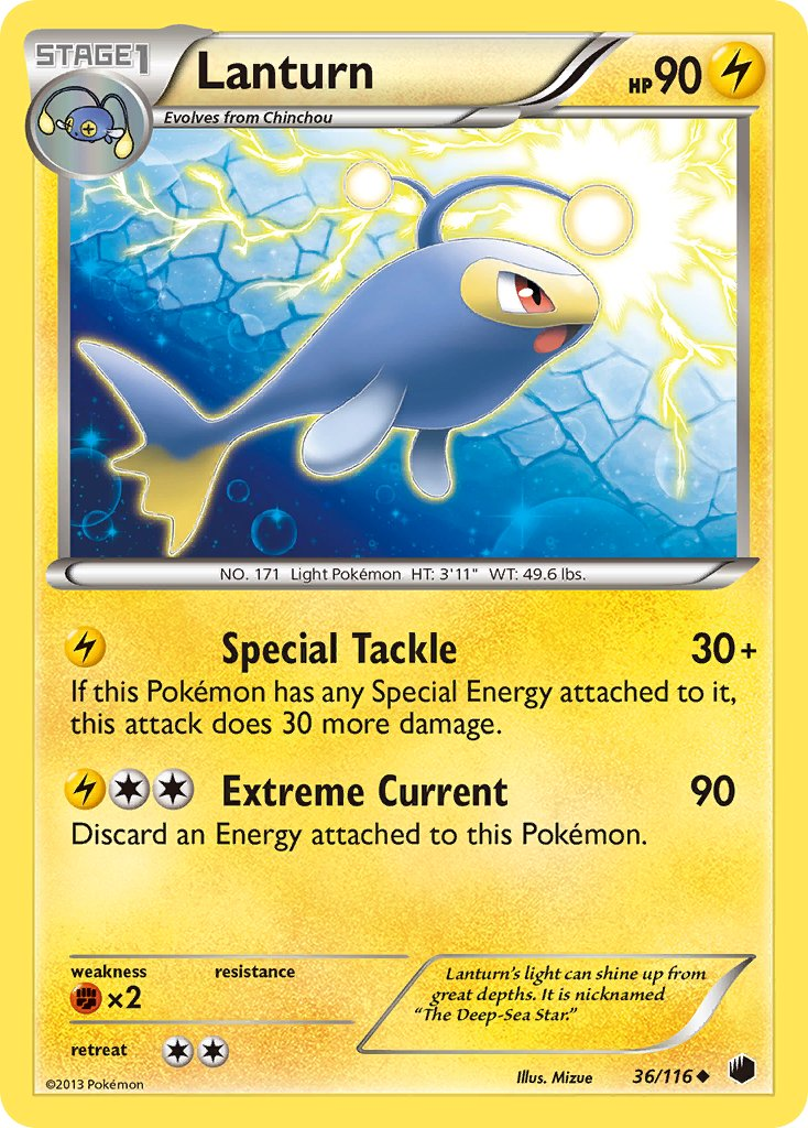 Lanturn Pokémon card