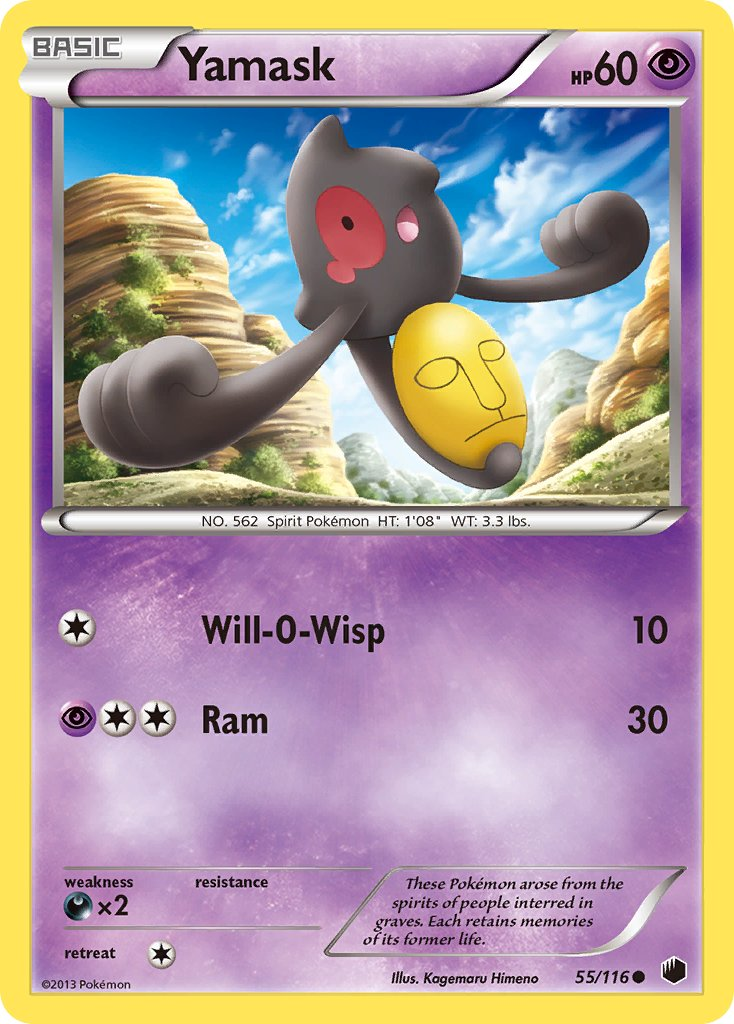 Yamask Pokémon card